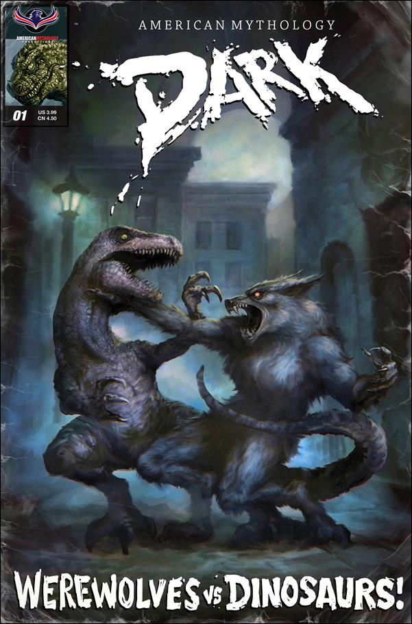American Mythology Dark: Werewolves vs Dinosaurs issue 1-C 1:3 Classic Pulp Cover