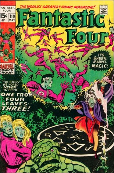 Fantastic Four (1961) issue 110-B Green Tint Cover