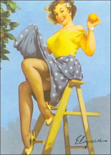 Elvgren's Calendar Pinups (Base Set) card 38 All Yours
