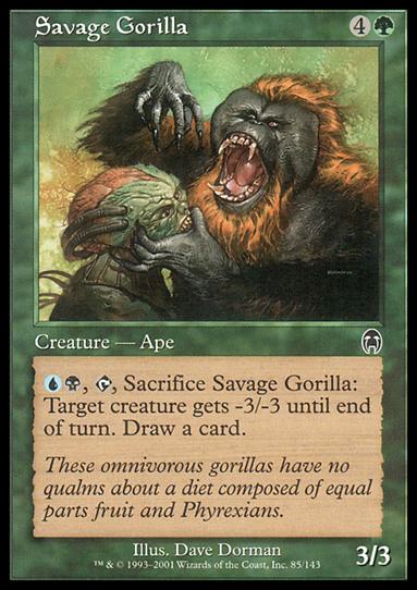 Magic the Gathering: Apocalypse (Base Set) card 85 Savage Gorilla