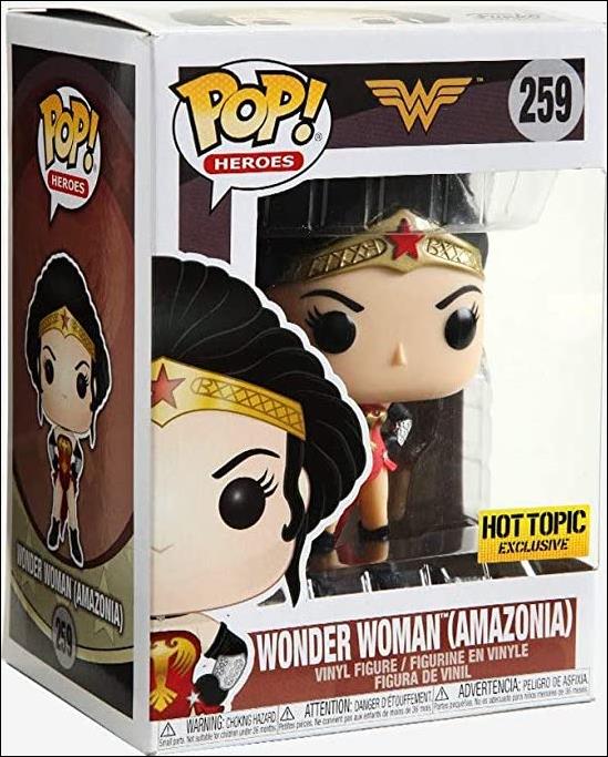 POP! Heroes figure 259 Wonder Woman (Amazonia) Hot Topic Exclusive