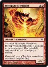 Magic the Gathering: Shards of Alara (Base Set) card 93 Bloodpyre Elemental