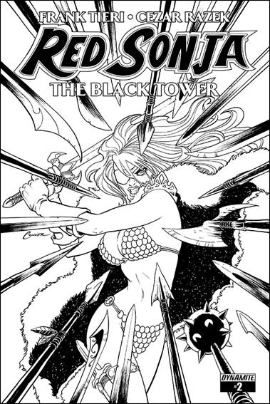 Red Sonja: The Black Tower issue 2-B 1:10 Black & White Cover