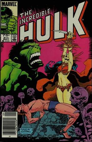 Incredible Hulk (1968) issue 311-B Canadian Price Cover
