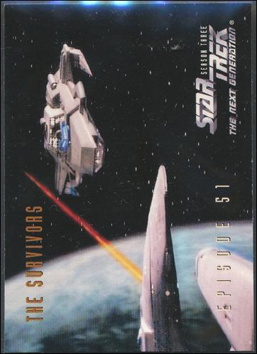 Star Trek: The Next Generation - The Episode Collection Season Three (Base Set) card 239 The Survivors, Episode 51B
