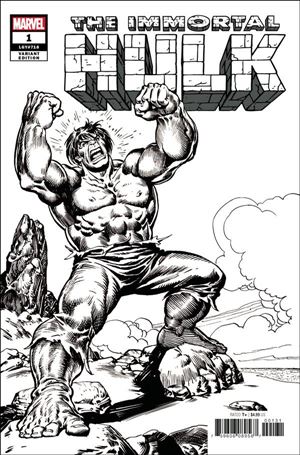 Immortal Hulk issue 1-G Sal Buscema 1:1000 B&W Remastered Cover