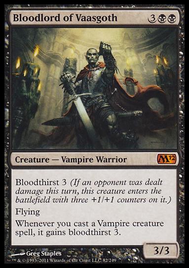 Magic the Gathering: 2012 Core Set (Base Set) card 82 Bloodlord of Vaasgoth