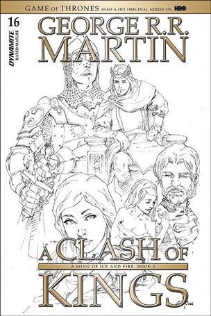 George R. R. Martin's a Clash of Kings (2017) issue 16-D Mel Rubi 1:20 Black & White Cover