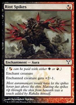 Magic the Gathering: Dissension (Base Set) card 146 Riot Spikes