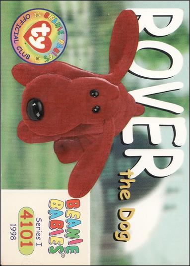 Beanie Babies Series 1 (Base Set) card 113 Rover the Dog