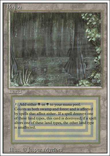 Magic the Gathering: Revised (Base Set) card 283 Bayou
