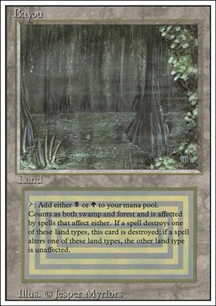 Magic the Gathering: Revised (Base Set) card 283 Bayou