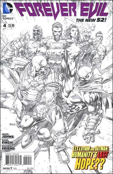 Forever Evil issue 4-G David Finch 1:200 Sketch Cover