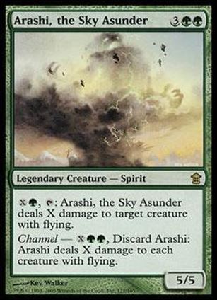 Magic the Gathering: Saviors of Kamigawa (Base Set) card 121 Arashi, the Sky Asunder