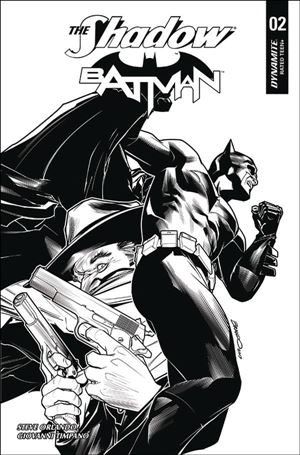 Shadow / Batman issue 2-I Brandon Peterson 1:40 Black and White Cover