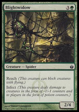Magic the Gathering: Mirrodin Besieged (Base Set) card 77 Blightwidow
