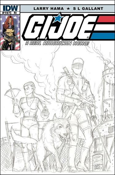 G.I. Joe: A Real American Hero issue 197-B Larry Hama 1:10 Sketch Cover