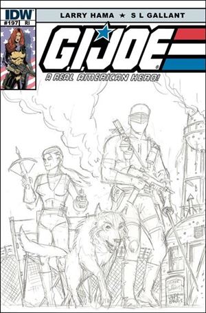 G.I. Joe: A Real American Hero issue 197-B Larry Hama 1:10 Sketch Cover