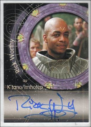 Stargate SG-1: Season 7 (Autograph Subset) card A54 Rick Worthy as K'tano/Imhotep (Limited)