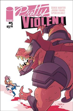 Pretty Violent issue 5 Derek Hunter Cover