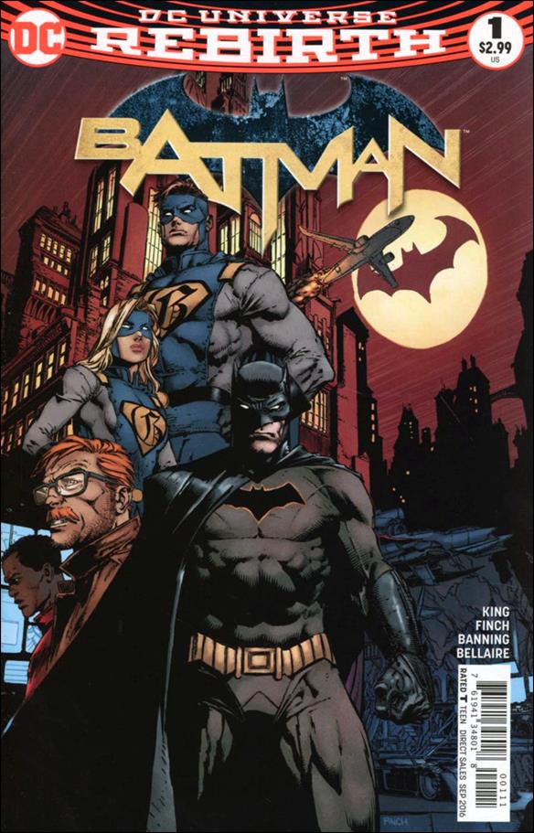 Batman (2016) issue 1-D David Finch Cover (2nd Printing)