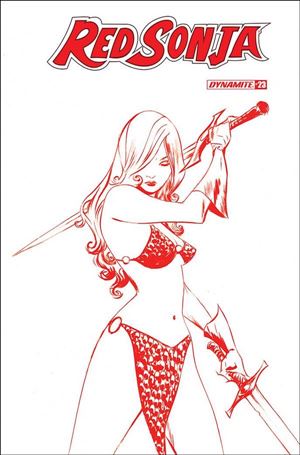Red Sonja (2019) issue 23-M Jae Lee 1:21 Red Line Art Cover
