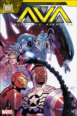 Aliens vs. Avengers issue 3-B Elena Casagrande Cover