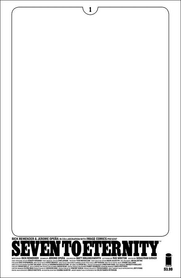 Seven to Eternity issue 1-D Blank/Sketch Cover