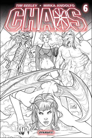 Chaos issue 6-F Nei Ruffino 1:25 Sketch Cover