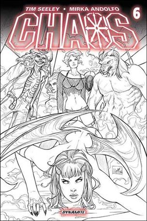 Chaos issue 6-F Nei Ruffino 1:25 Sketch Cover