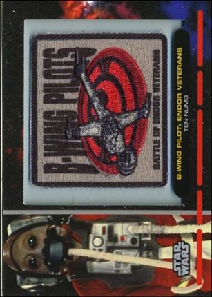 Star Wars Galactic Files (Patch Subset) card PR-29 B-Wing Pilot: Endor Veterans Ten Numb