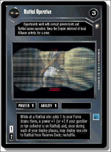 Star Wars: Special Edition Limited (Base Set) card 28 Raithal Operative