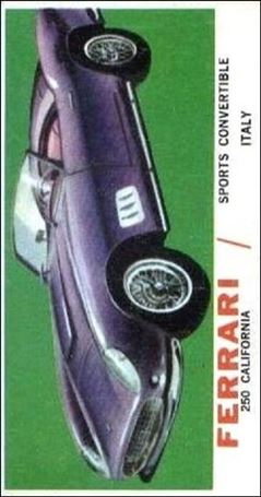 Sports Cars (1961) (Base Set) card 46 Ferrari 250 California