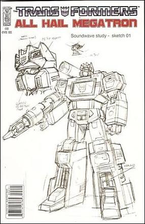Transformers: All Hail Megatron issue 2-C Guido Guidi 1:10 Sketch Cover