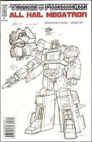 Transformers: All Hail Megatron issue 2-C Guido Guidi 1:10 Sketch Cover