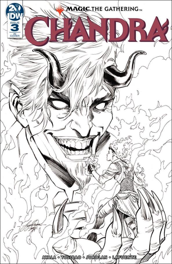 Magic the Gathering: Chandra issue 3-B 1:10 Black & White Cover