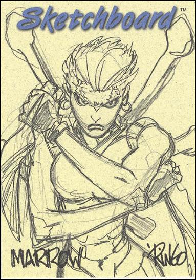 Marvel Creators Collection '98 (Sketchboard Subset) card 15-B Marrow (Yellow)
