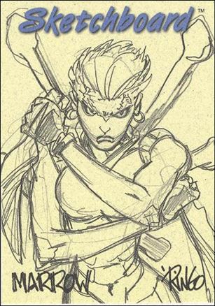 Marvel Creators Collection '98 (Sketchboard Subset) card 15-B Marrow (Yellow)