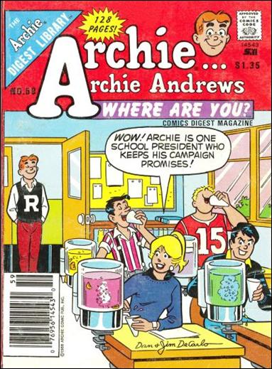 Archie…Archie Andrews, Where Are You Comics Digest Magazine issue 59
