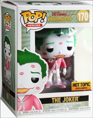POP! Heroes figure 170-C The Joker (With Kisses) (Pink) Hot Topic