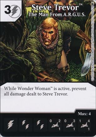 DC Comics Dice Masters Superman and Wonder Woman Starter Set card 14 Steve Trevor: The Man from A.R.G.U.S.