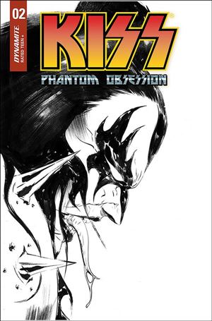 KISS: Phantom Obsession issue 2-H Jae Lee 1:10 Black & White Cover