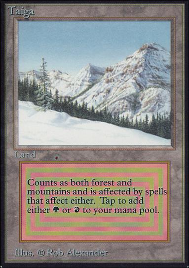 Magic the Gathering: Limited Edition Alpha (Base Set) card 282 Taiga