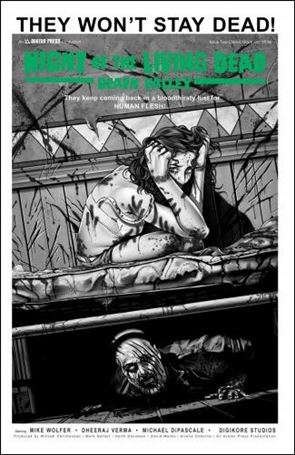 Night of the Living Dead: Death Valley issue 2-D Classic Black & White Cover 1:3