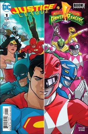 Justice League/Power Rangers Cover Image 1