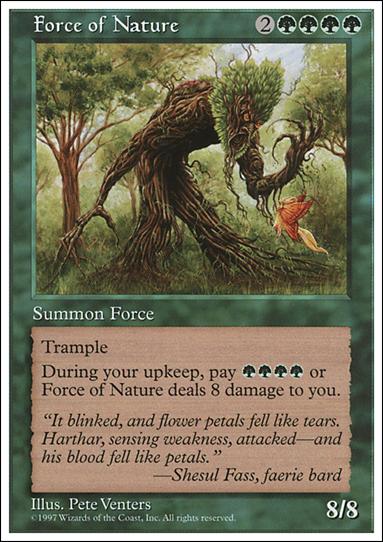 Magic the Gathering: 5th Edition (Base Set) card 294 Force of Nature