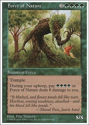 Magic the Gathering: 5th Edition (Base Set) card 294 Force of Nature