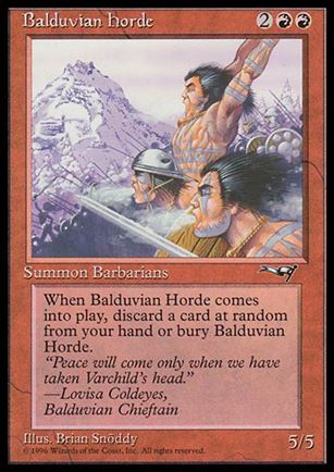 Magic the Gathering: Alliances (Base Set) card 65 Balduvian Horde