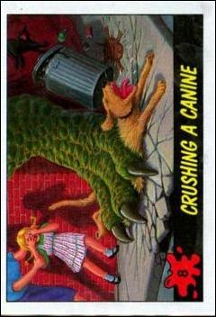 Dinosaurs Attack! (Base Set) card 8 Crushing a canine