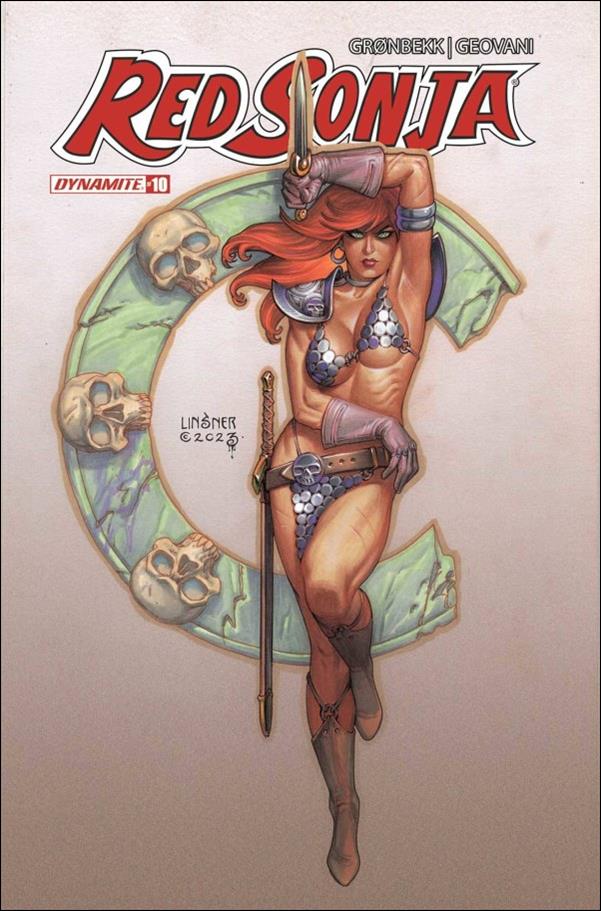 Red Sonja (2023) issue 10-C Joseph Michael Linsner Cover